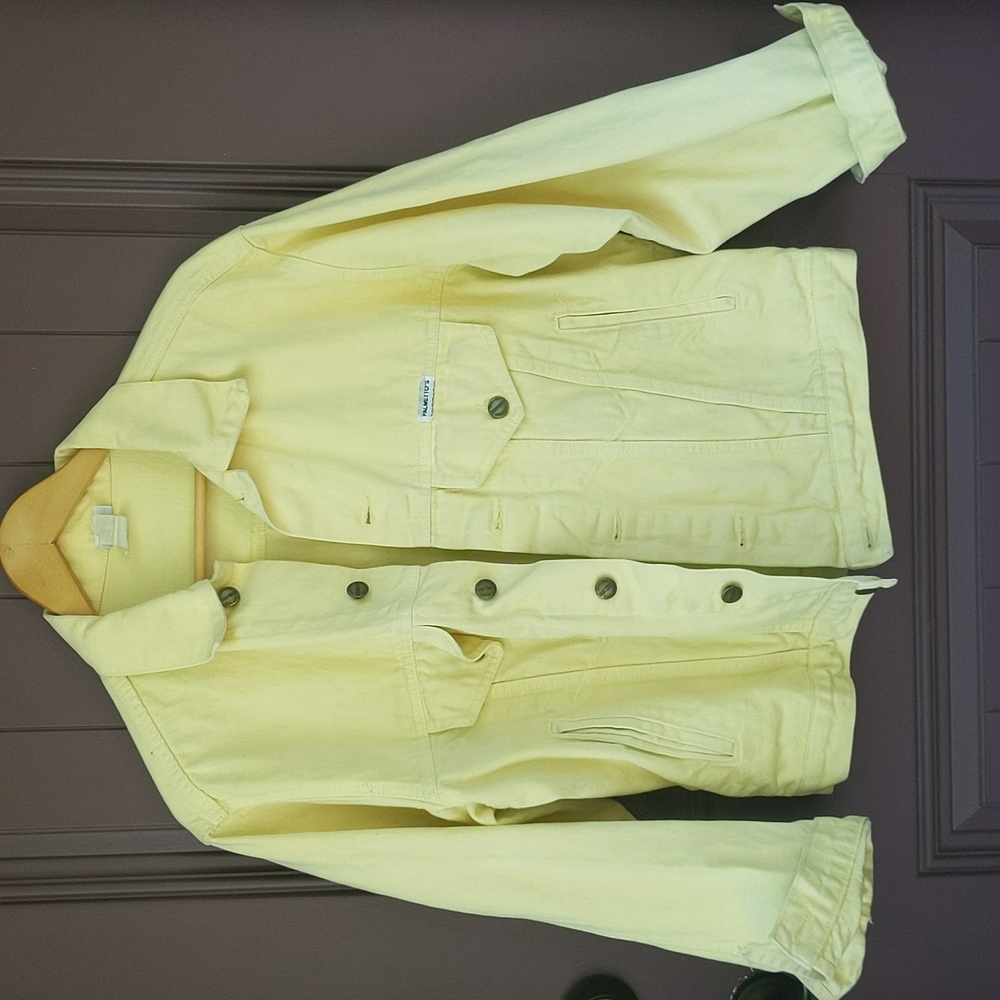 VINTAGE yellow denim jacket